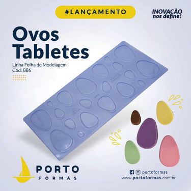 Forma De Chocolate - Folha De Modelagem - Ovos Tabletes - PF886